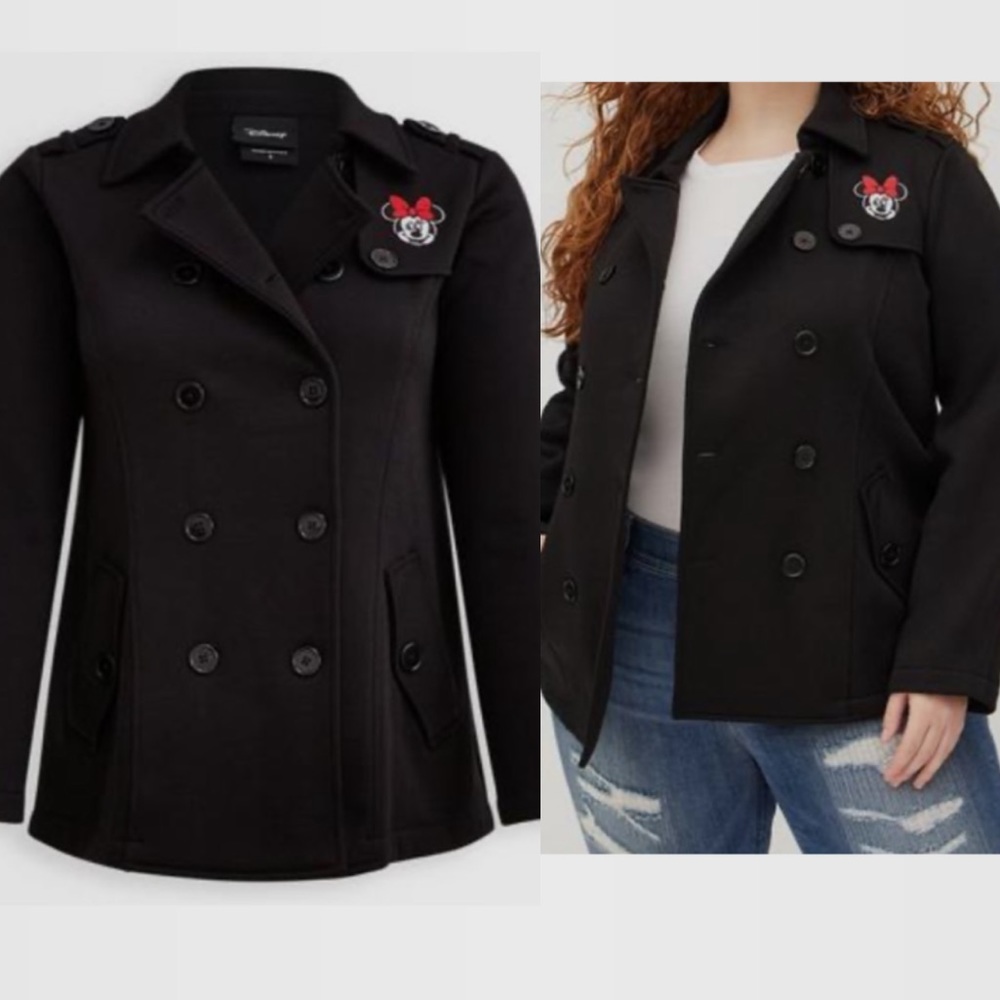 Torrid Peacoat - Disney Minnie Mouse Coat Jacket
